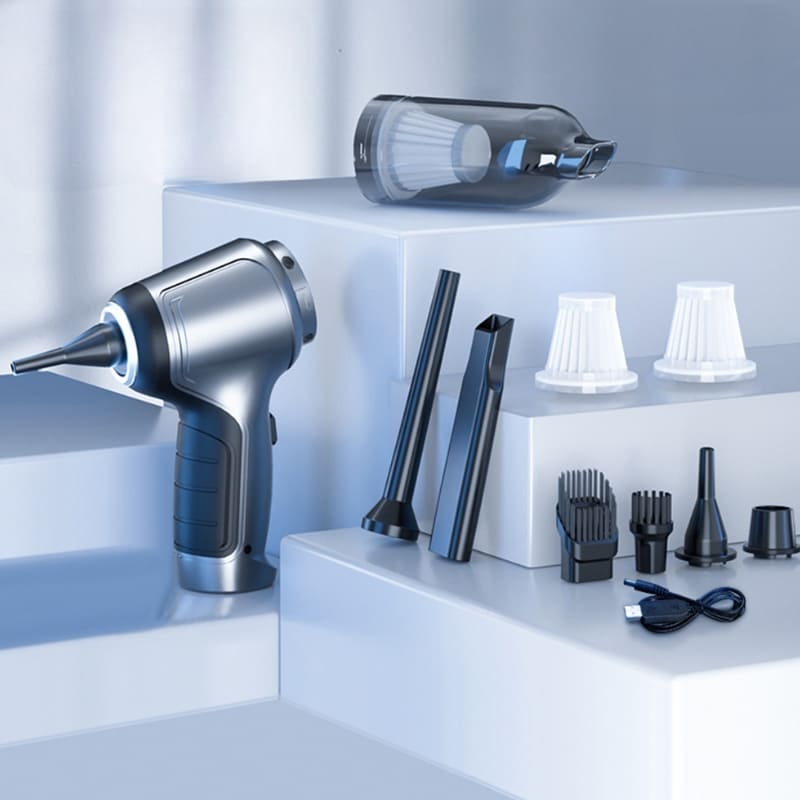 Aspirador de Pó Portátil Sem Fio 2 em 1 (Sucção & Sopro) Recarregável – Zatto 14