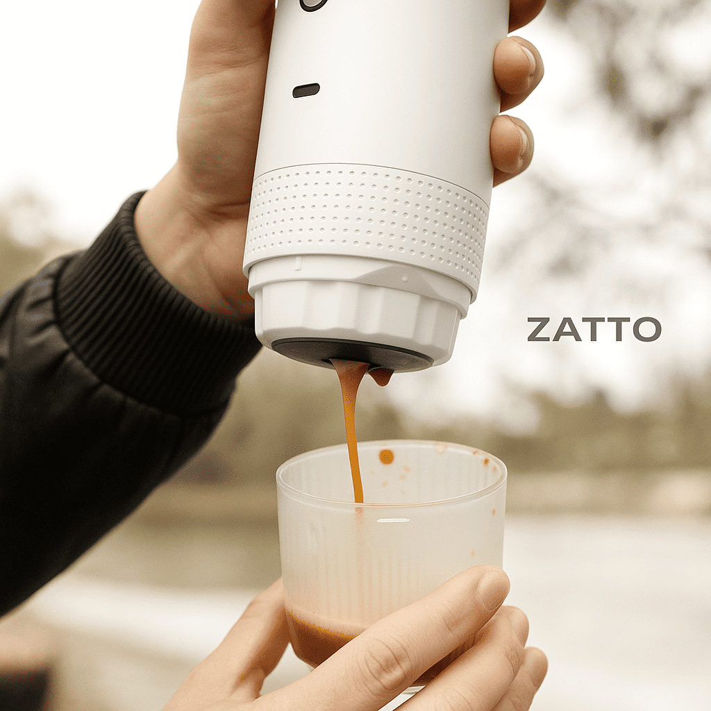 Cafeteira Eletrica Portatil 3 em 1 Quick Coffee White - Zatto 3