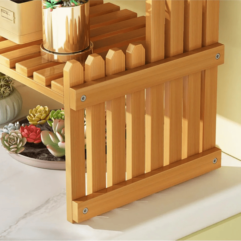 Prateleira de Madeira Suporte Para Plantas Multifuncional - Zatto