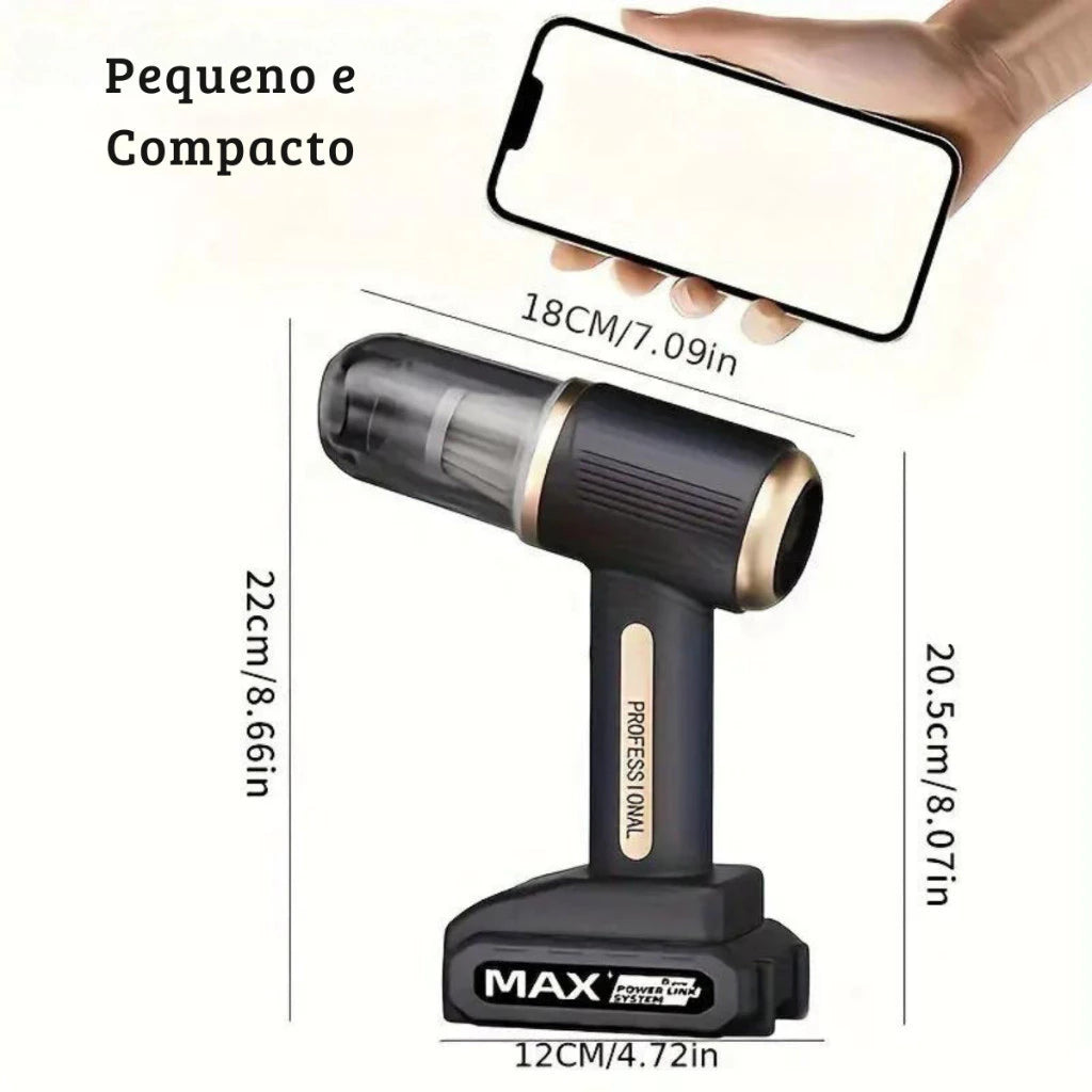 Aspirador e Soprador Portátil Recarregável 7 em 1 - Zatto