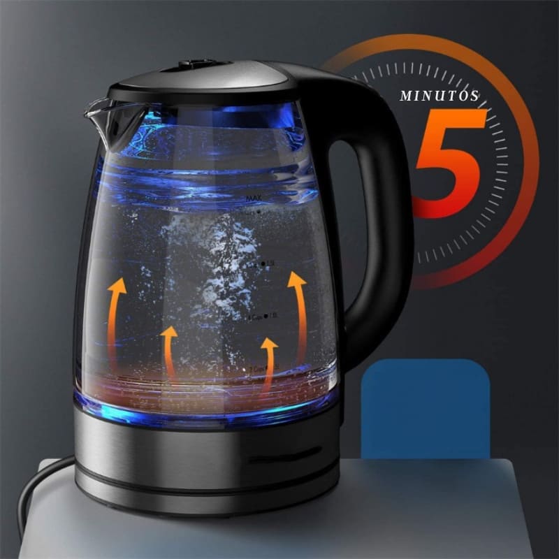 Chaleira Elétrica 2L em Vidro e Inox 110v/220v - Zatto