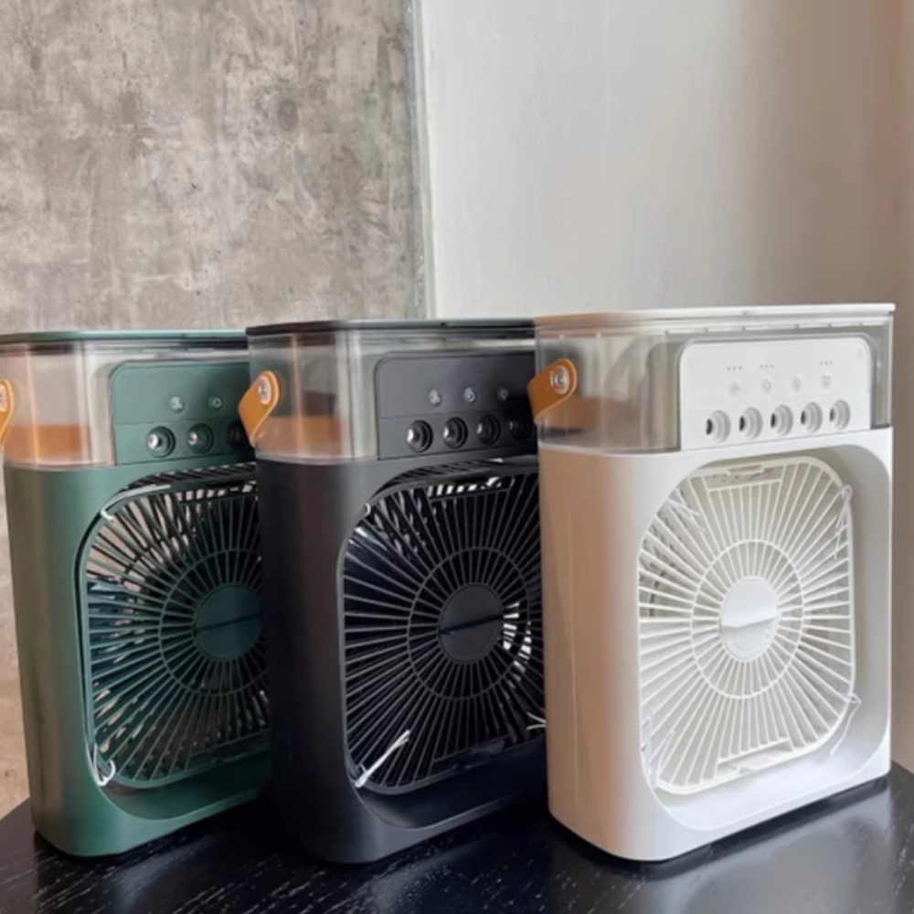 Climatizador e Umidificador Portátil com LED e Reservatório de Água - Zatto