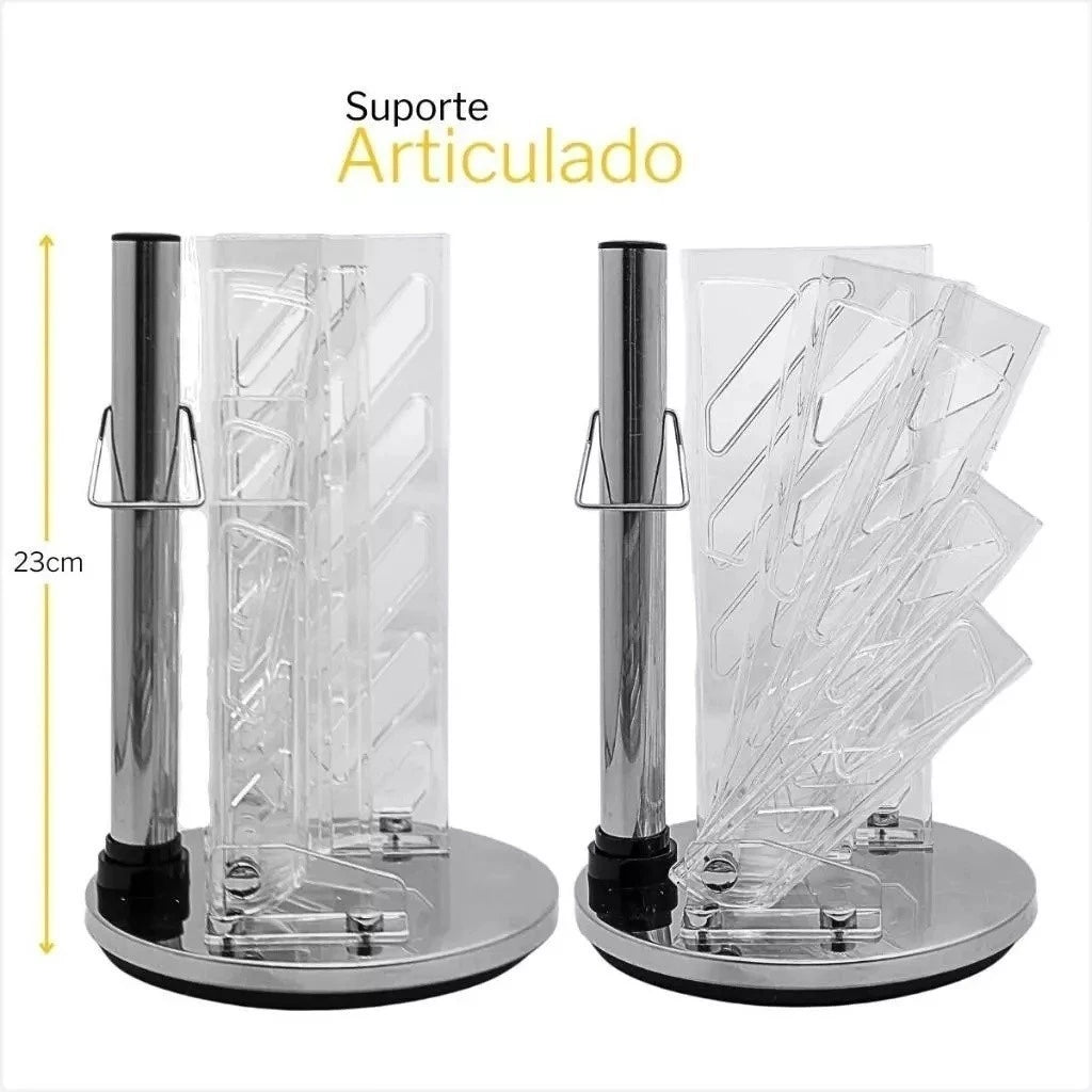 Conjunto de Facas de Cozinha Marmorizadas Premium com Suporte - Zatto