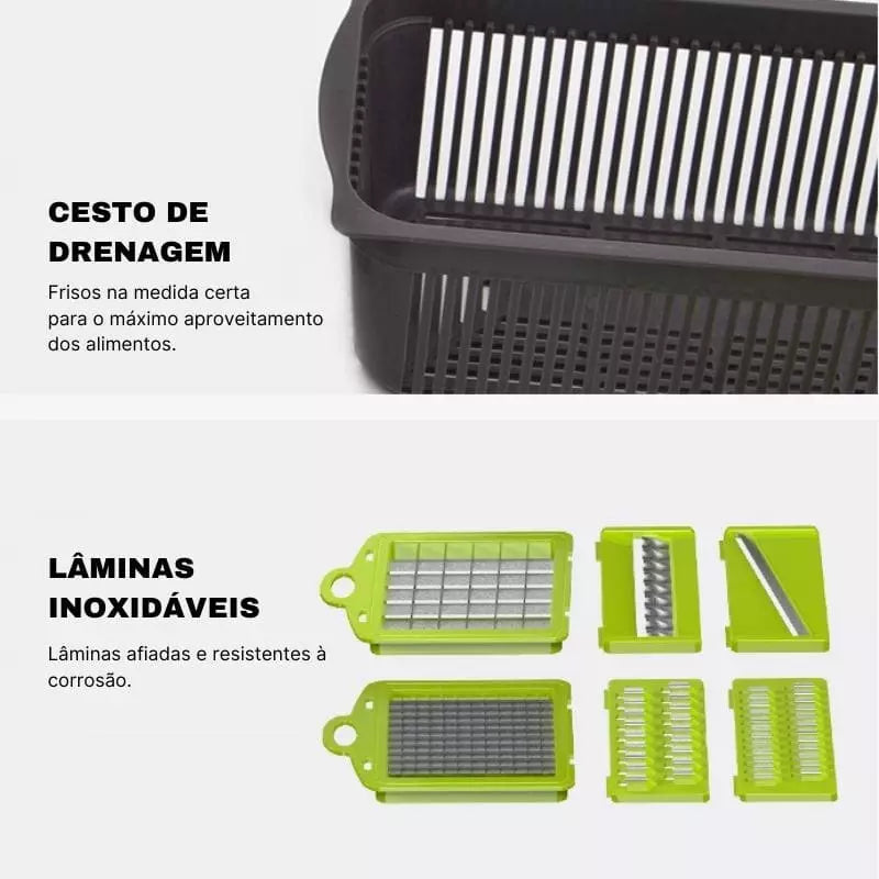 Cortador e Ralador de Legumes Multiuso - Zatto