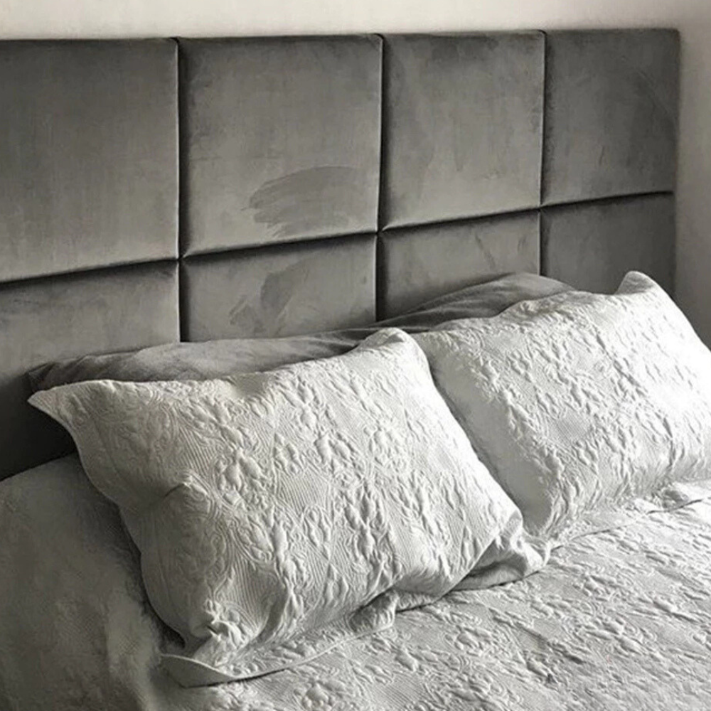 Kit 10 Peças Cabeceira Estofada Decorativa Adesiva Autocolante - Zatto