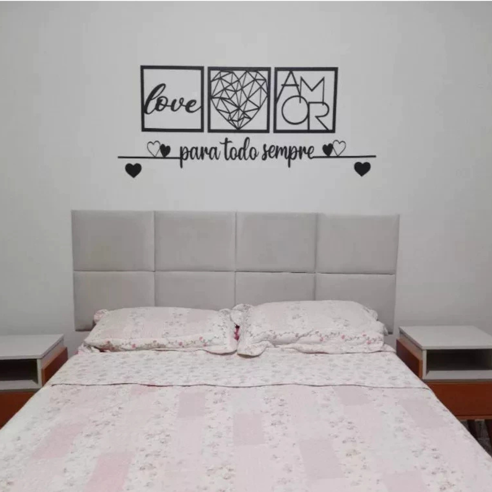 Kit 10 Peças Cabeceira Estofada Decorativa Adesiva Autocolante - Zatto