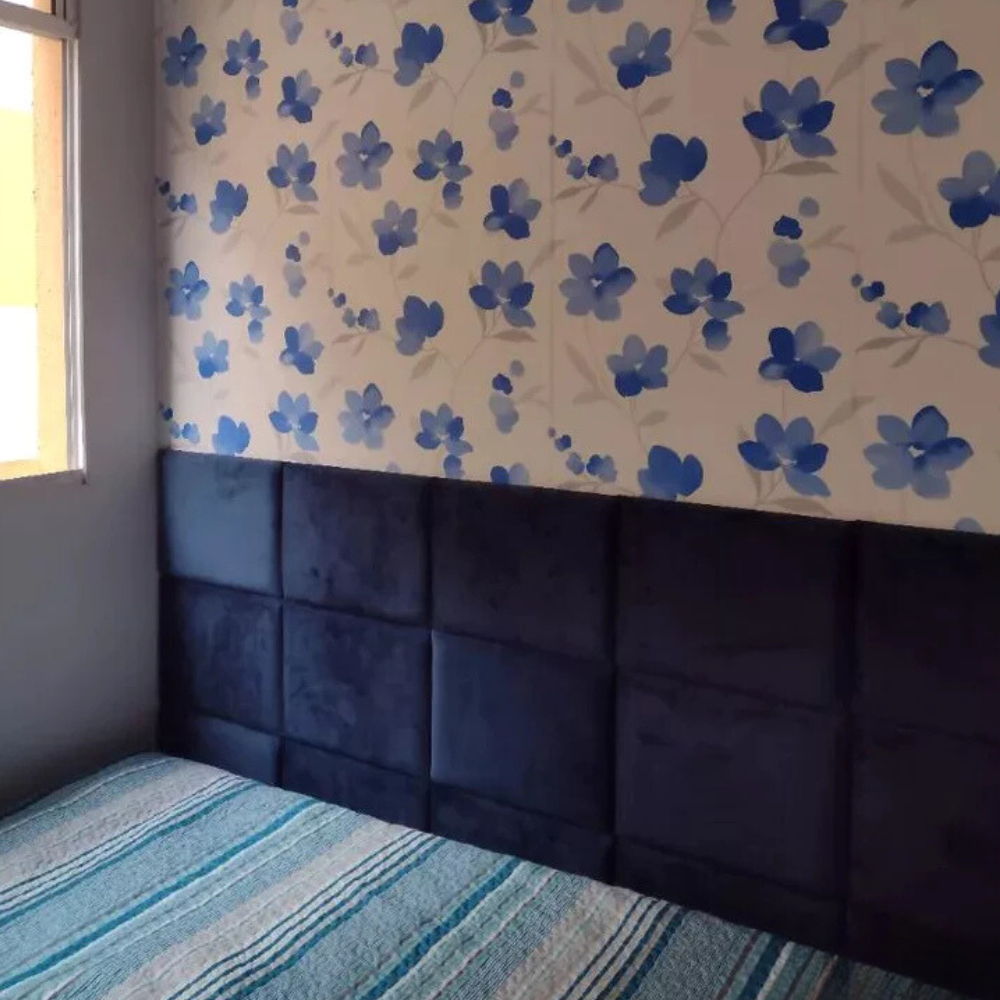 Kit 10 Peças Cabeceira Estofada Decorativa Adesiva Autocolante - Zatto