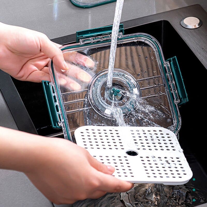 Organizador de Geladeira Premium com Tampa e Marcador de Data - Zatto