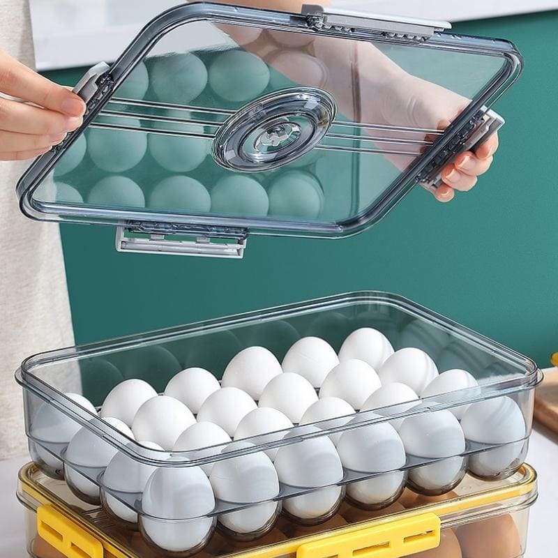 Organizador de Geladeira Premium com Tampa e Marcador de Data - Zatto