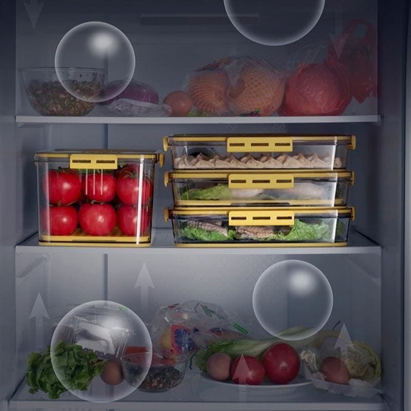 Organizador de Geladeira Premium com Tampa e Marcador de Data - Zatto