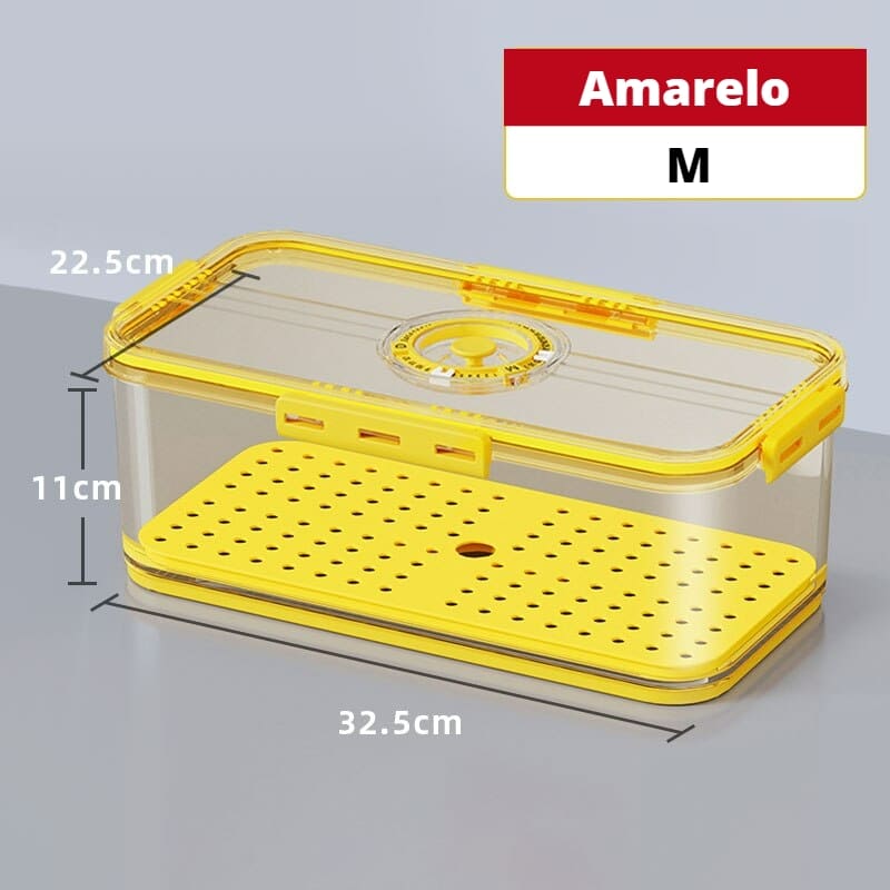 Organizador de Geladeira Premium com Tampa e Marcador de Data - Zatto