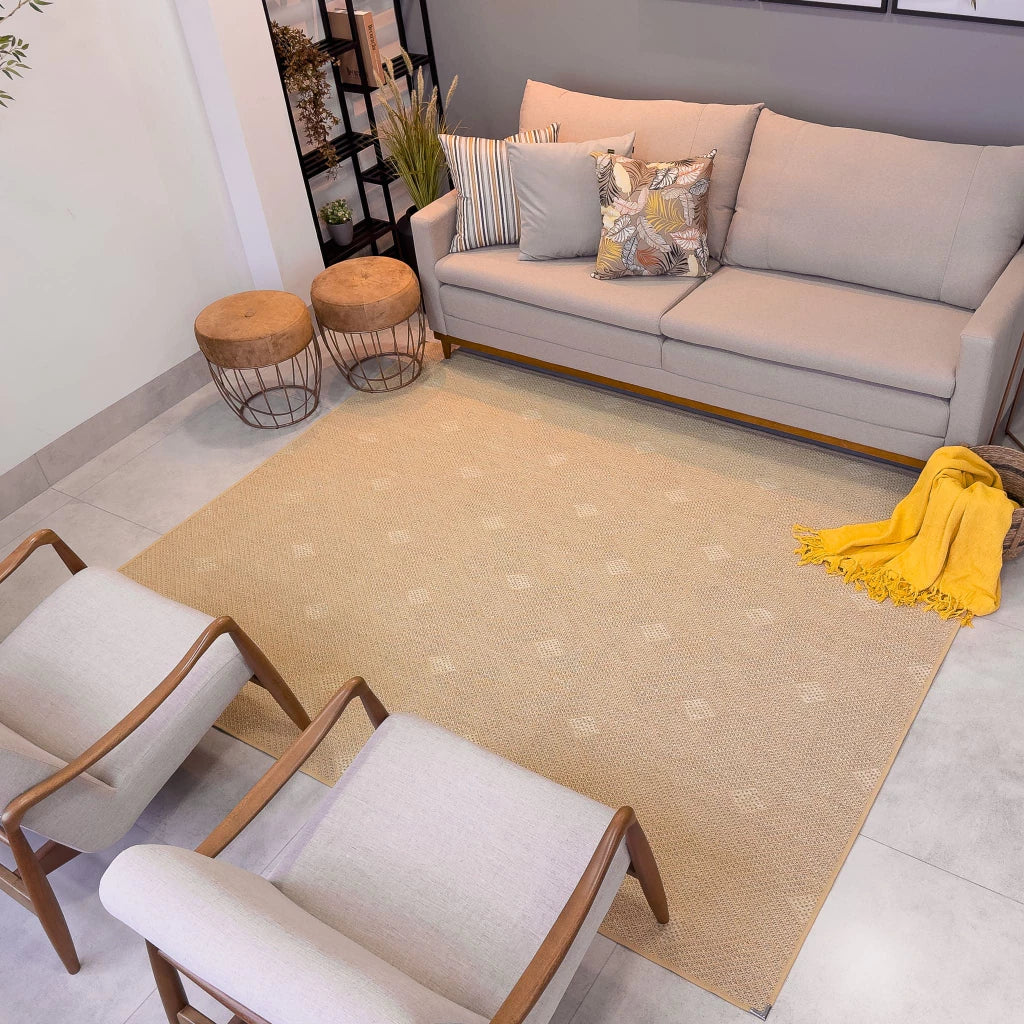 Tapete Sisal 2,00 x 2,50m para Sala Cozinha Escritório - Zatto