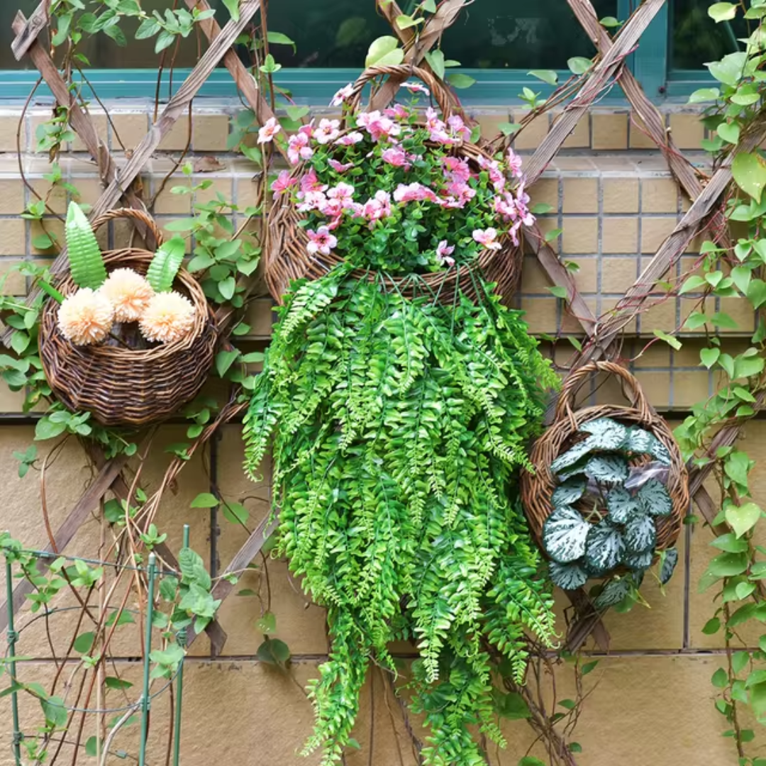 Vaso para Plantas Suspenso em Rattan - Zatto
