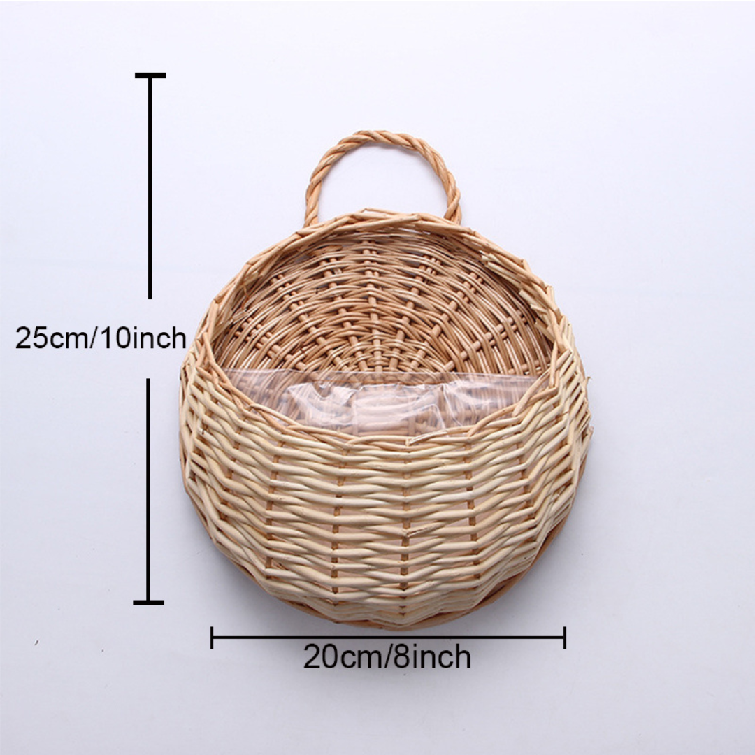 Vaso para Plantas Suspenso em Rattan - Zatto