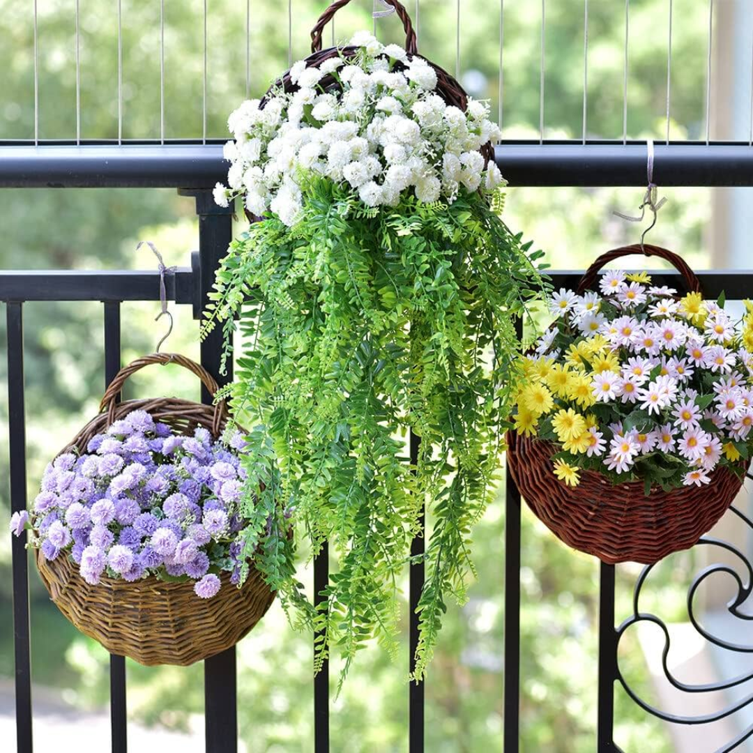 Vaso para Plantas Suspenso em Rattan - Zatto