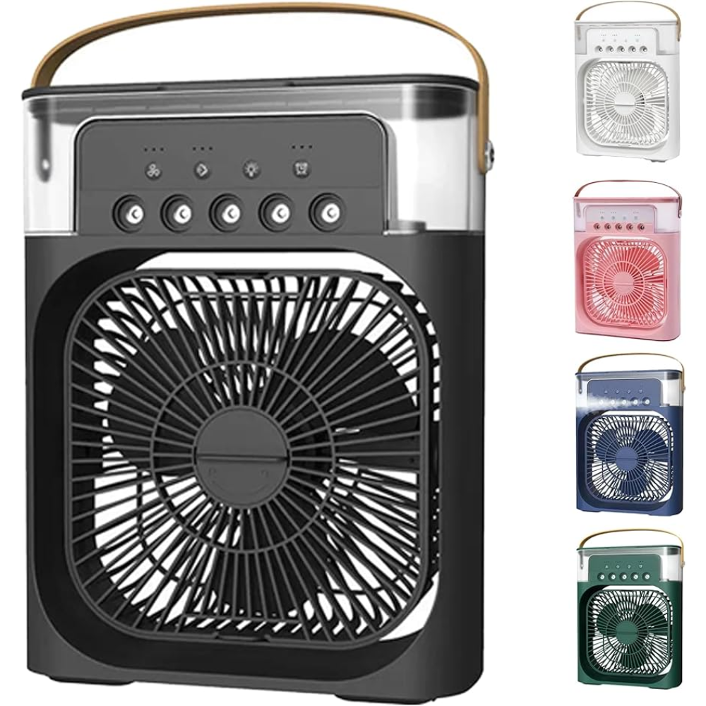 Climatizador e Umidificador Portátil com LED e Reservatório de Água - Zatto