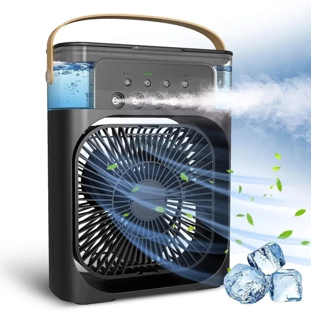 Climatizador e Umidificador Portátil com LED e Reservatório de Água - Zatto