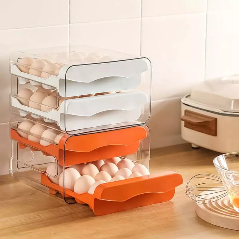 Organizador de Geladeira com Gaveta Dupla para Ovos - Zatto