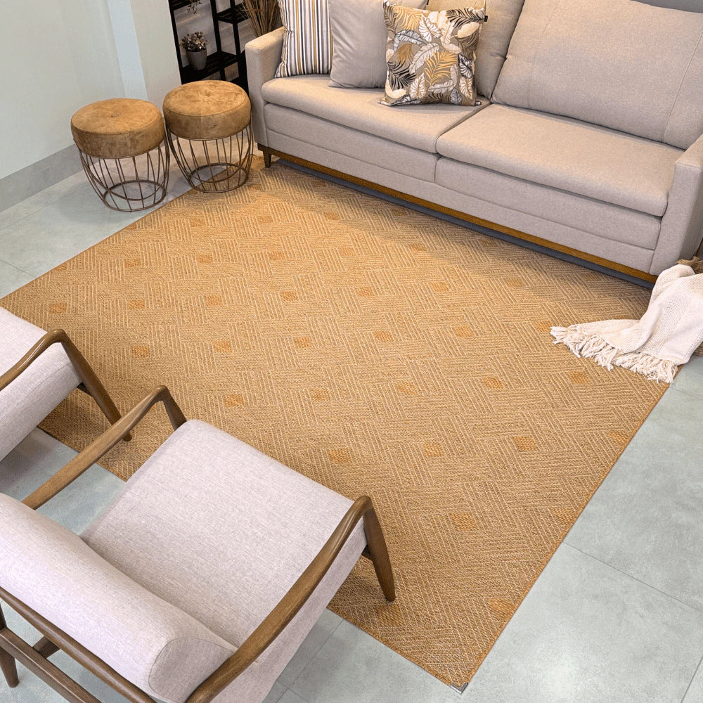 Tapete Sisal 2,00 x 2,50m para Sala Cozinha Escritório - Zatto