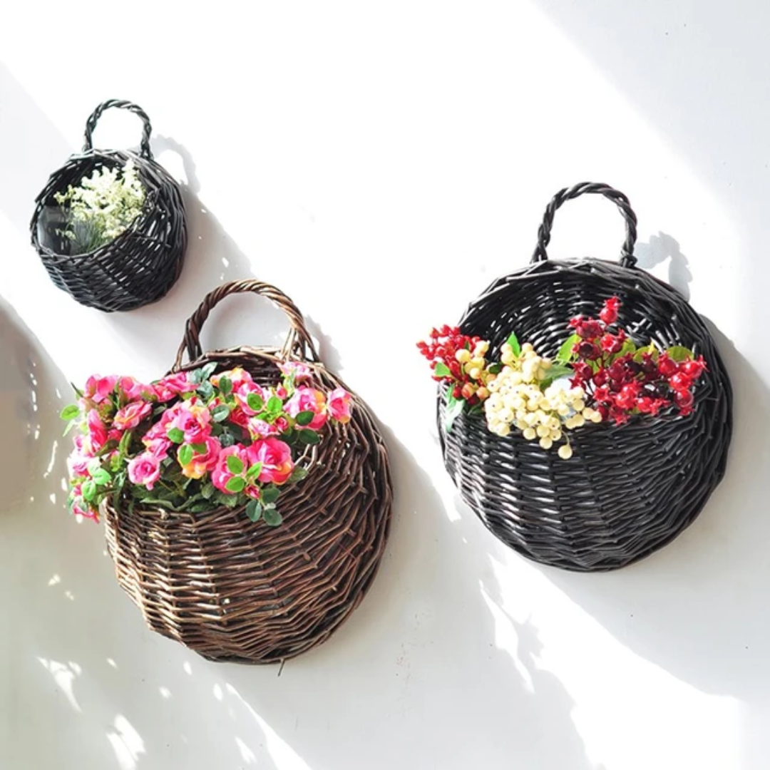 Vaso para Plantas Suspenso em Rattan - Zatto