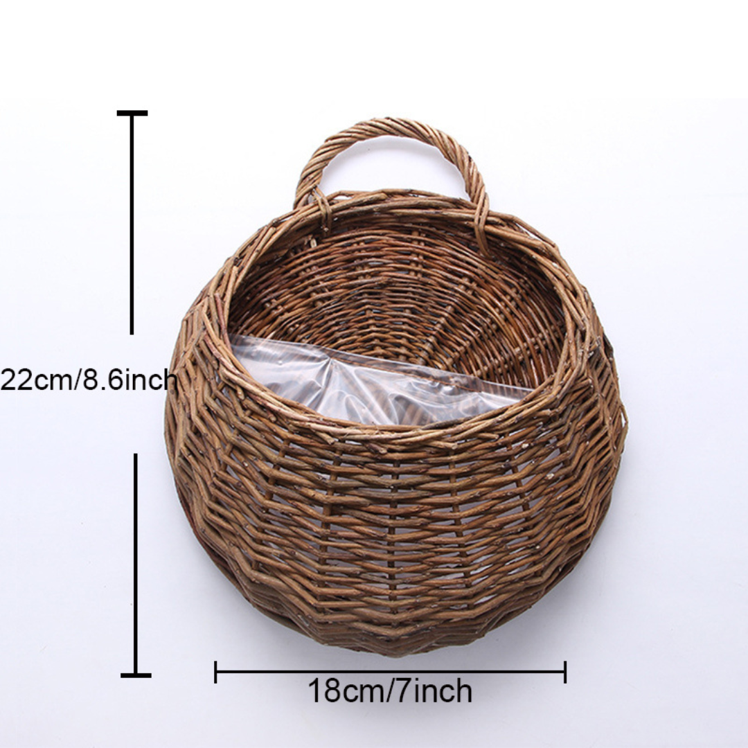 Vaso para Plantas Suspenso em Rattan - Zatto