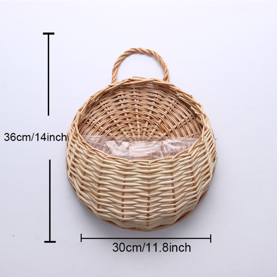 Vaso para Plantas Suspenso em Rattan - Zatto